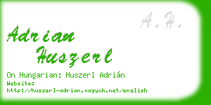 adrian huszerl business card